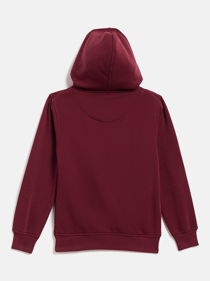 Burgundy color hoodie online