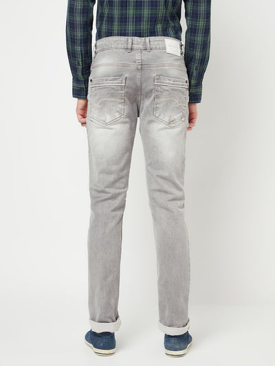 Grey Light Fade Jeans - Men Jeans