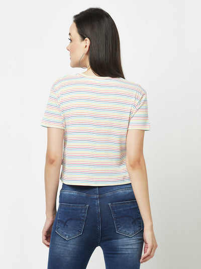  Light Rainbow Striped T-Shirt