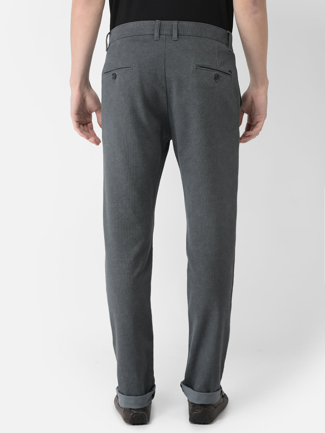  Grey Textured Trousers 