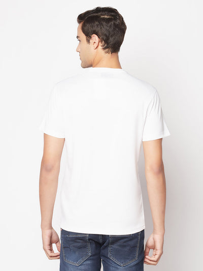  White Brand-Logo T-Shirt