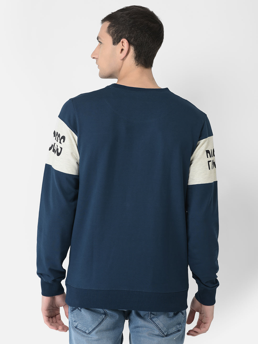  Teal Blue Contemplation Sweatshirt 