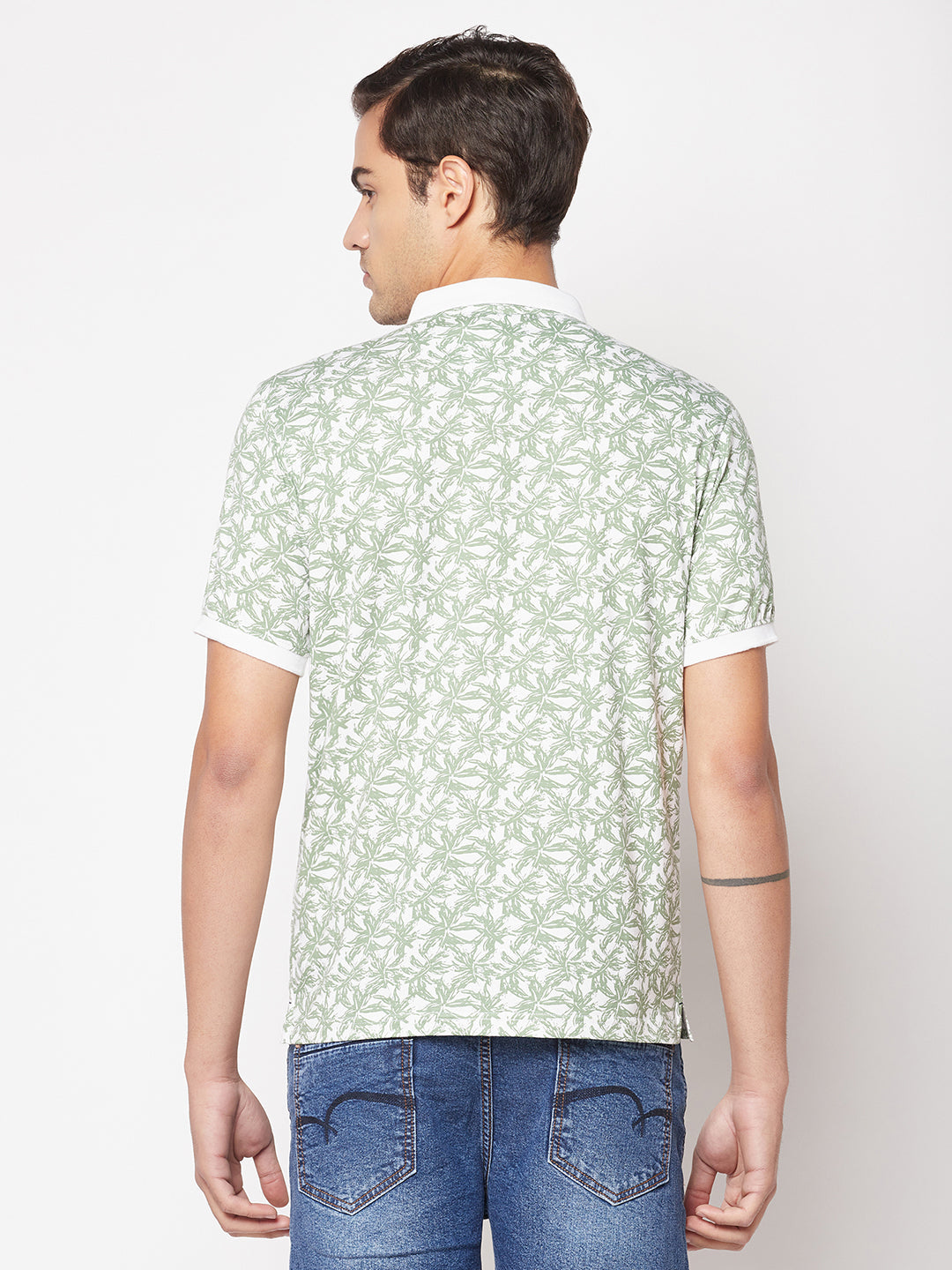  Fern Floral Polo T-Shirt