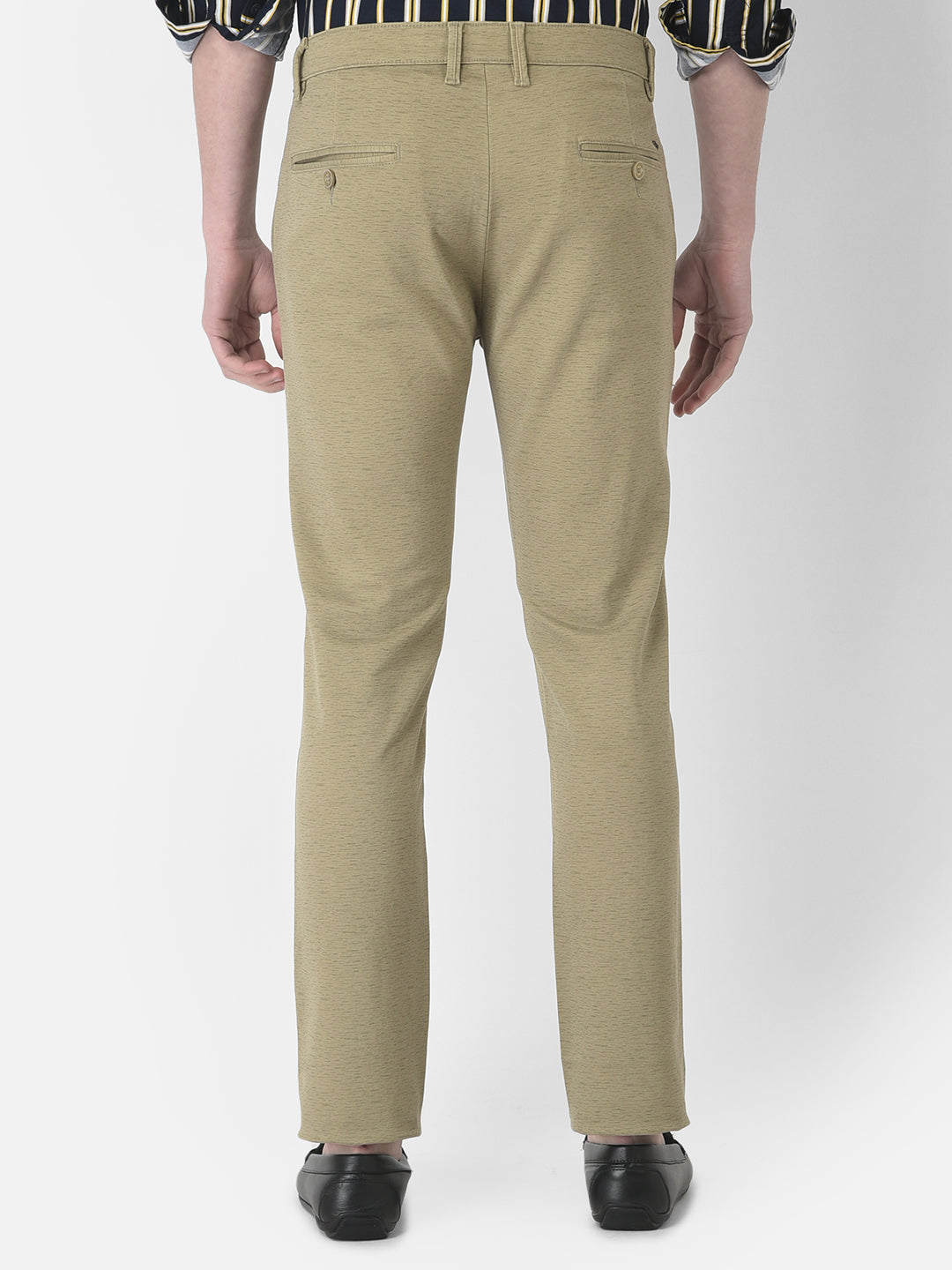  Melange Khaki Trousers 