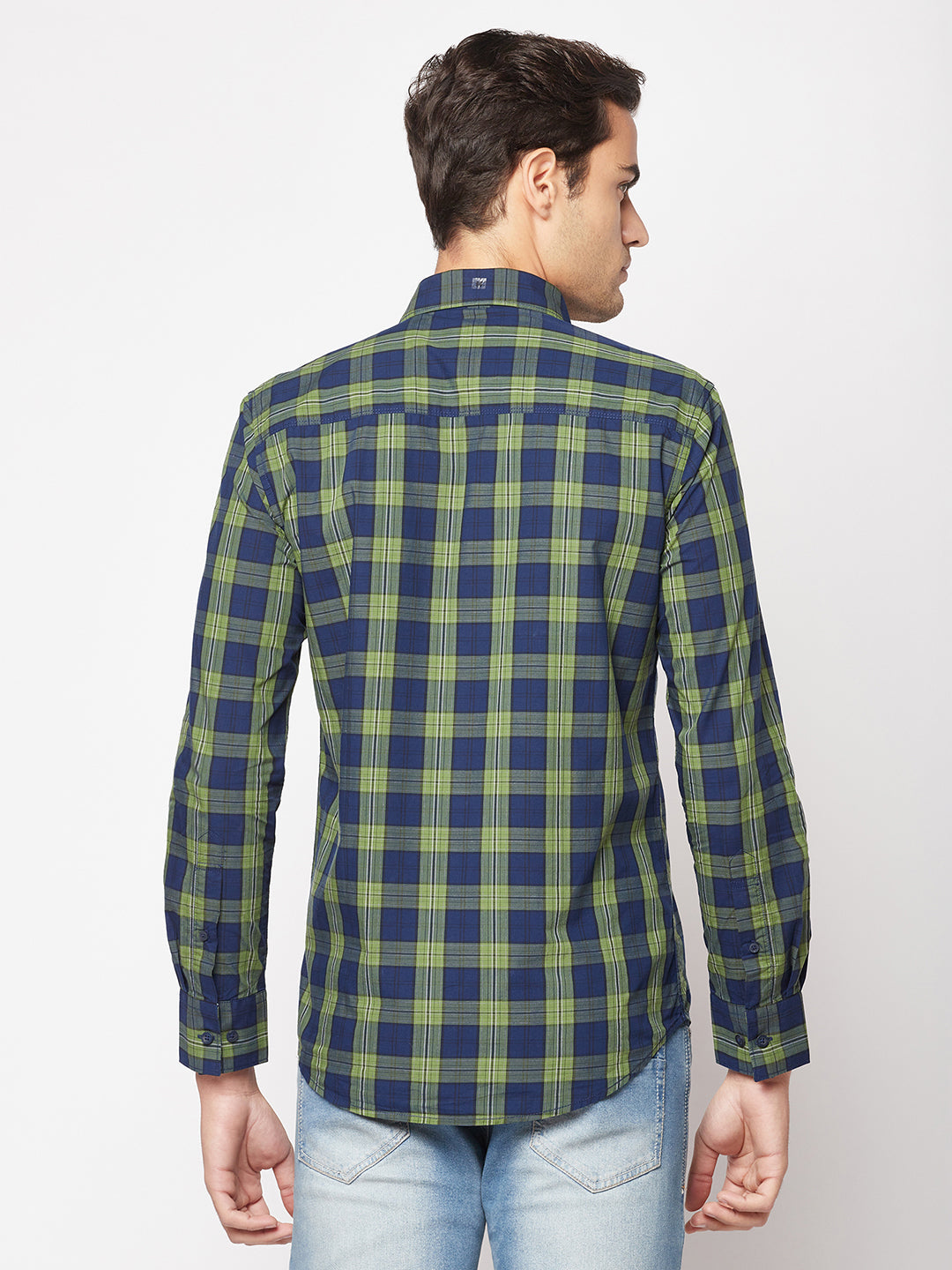  Checked Olive Shirt