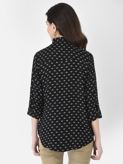 Black Printed Shirt - Women Shirts