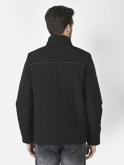  Straight-Fit Black Jacket 