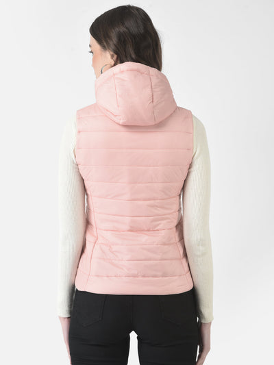  Polished Pink Hooded Gilet