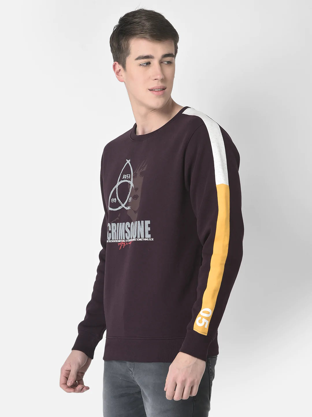  Wine Brand-Graphics Sweatshirt 