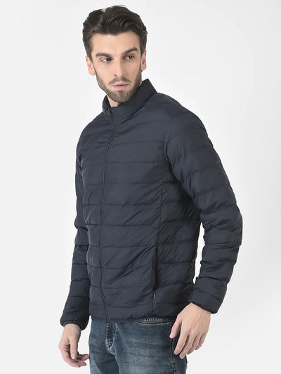  Puffer Jacket in Navy Blue Color