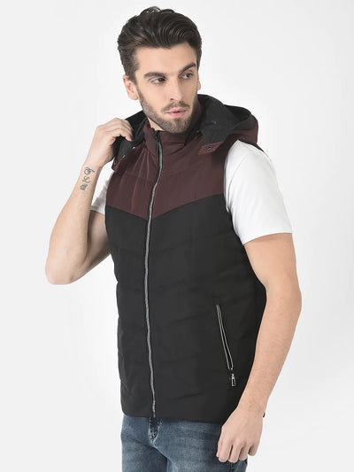  Black Padded Gilet 