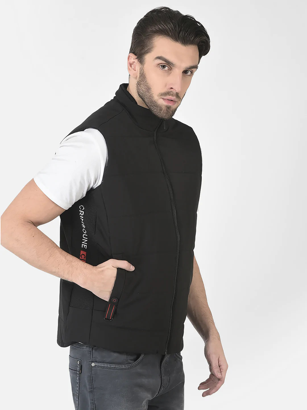  Black Light-Padded Gilet 