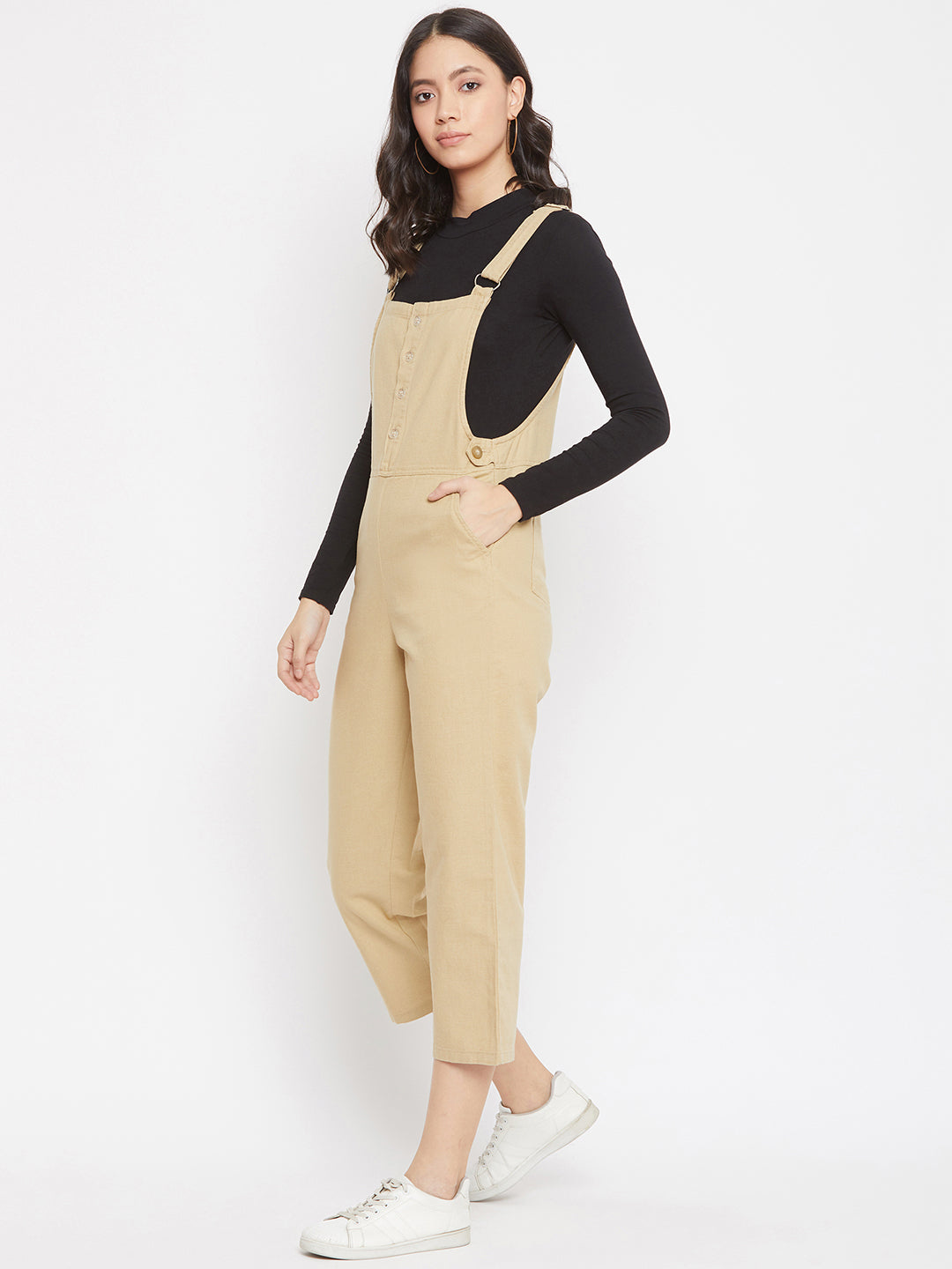 Beige dungarees online