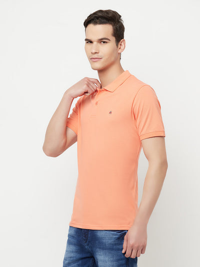 Peach Polo T-Shirt - Men T-Shirts