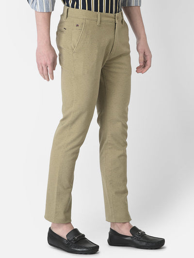  Melange Khaki Trousers 