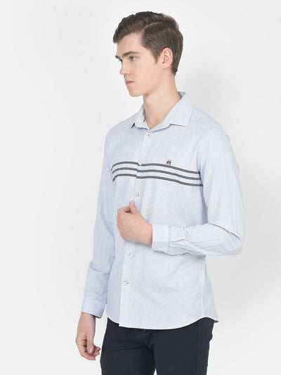  White Striped Business Shirt