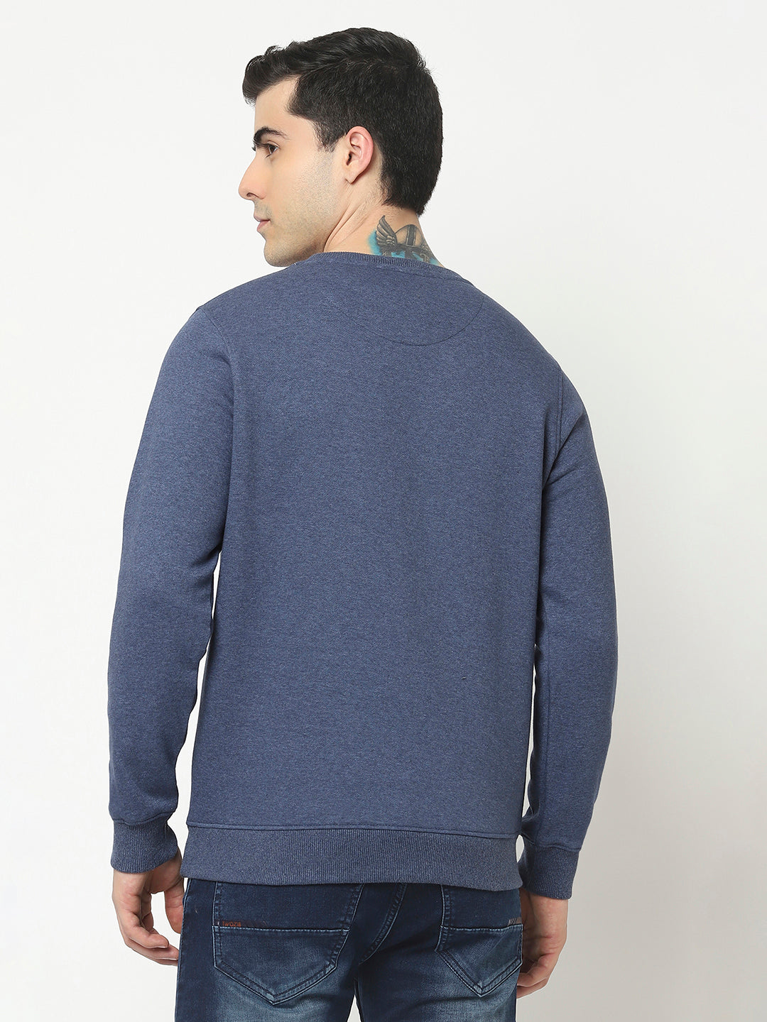 Denim blue sweatshirt hotsell