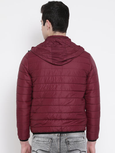 Cherry Solid Hooded Jackets-Mens Jacket-Crimsoune Club