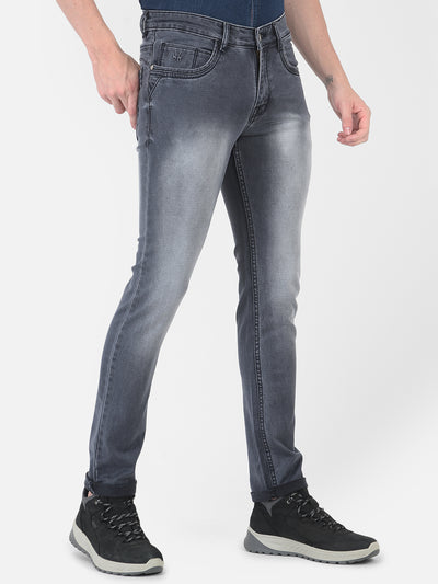 Heavy Fade Grey Jeans - Men Jeans