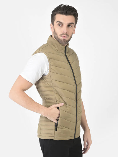  Khaki Light Padded Gilet 