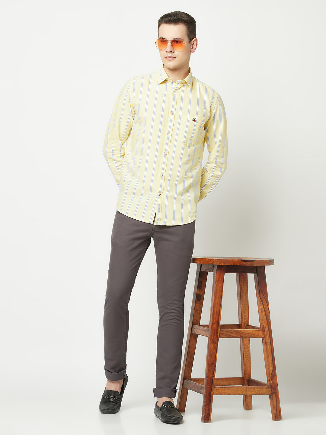  Striped Yellow Shirt