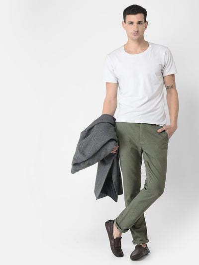  Melange Green Trousers 