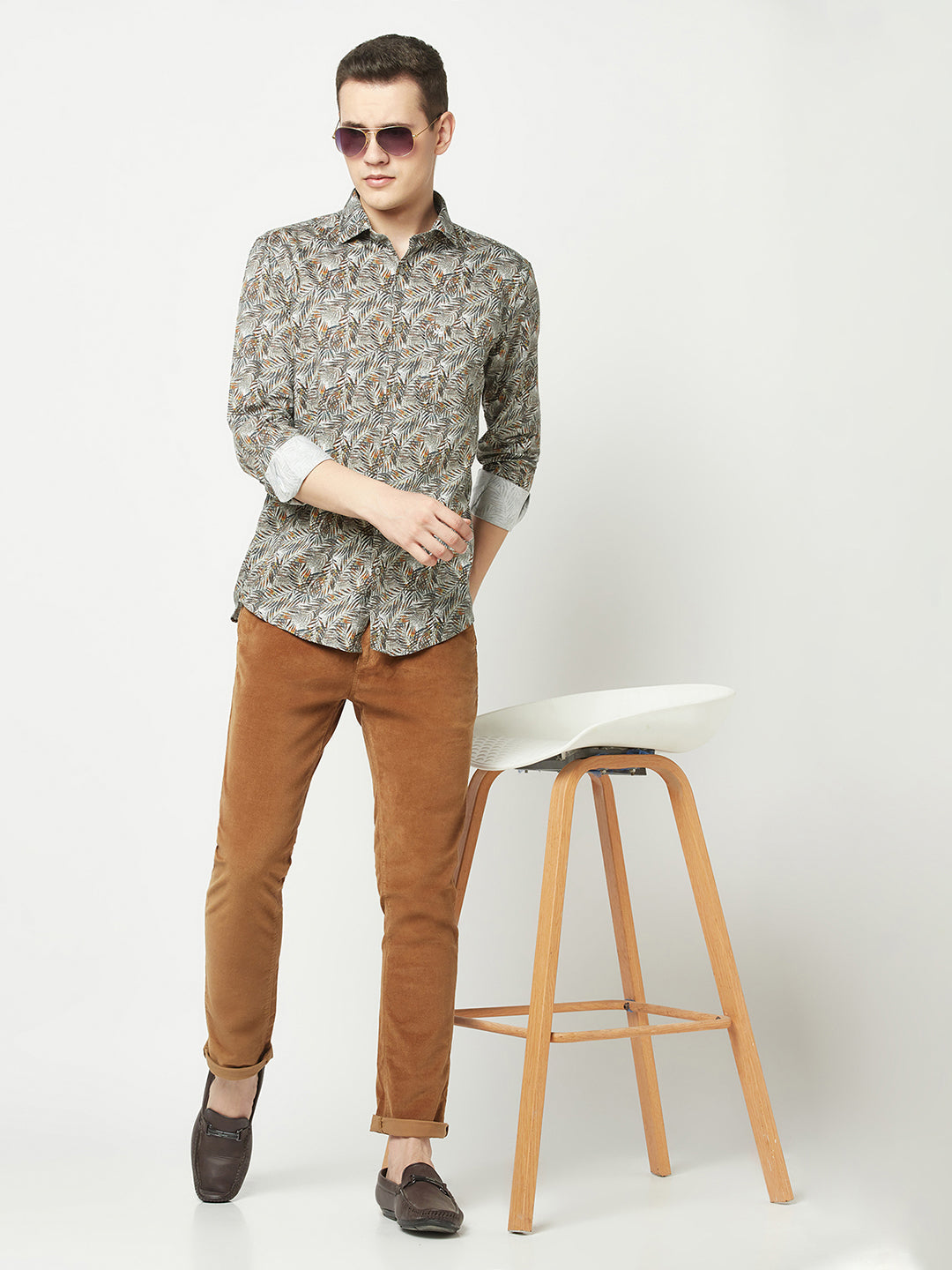  Light Brown Corduroy Trousers