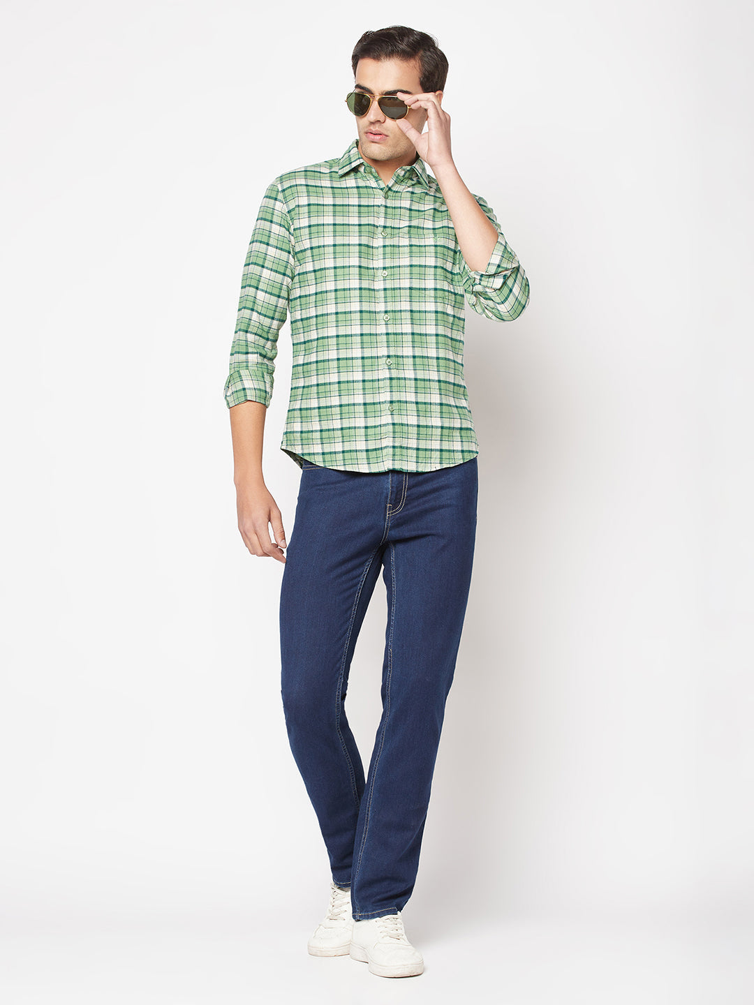  Light Green Flannel Shirt 