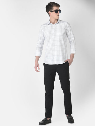  White Dot Checked Shirt