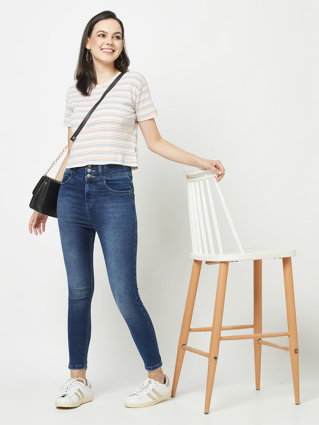  Light Rainbow Striped T-Shirt