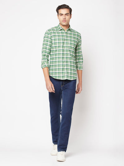  Light Green Flannel Shirt 