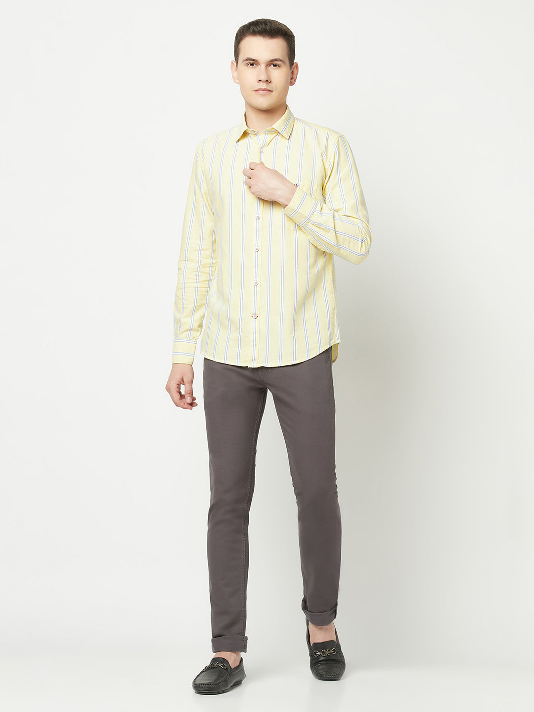  Striped Yellow Shirt