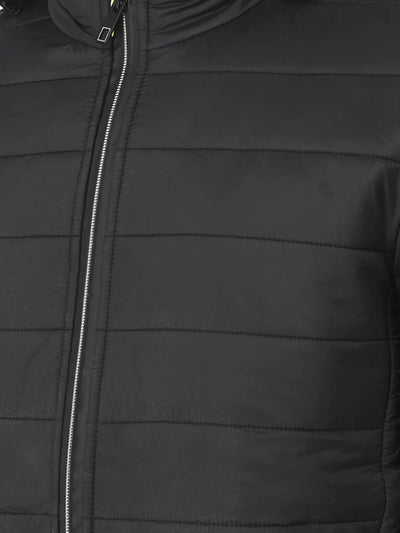  Minimal Black Padded Jacket 