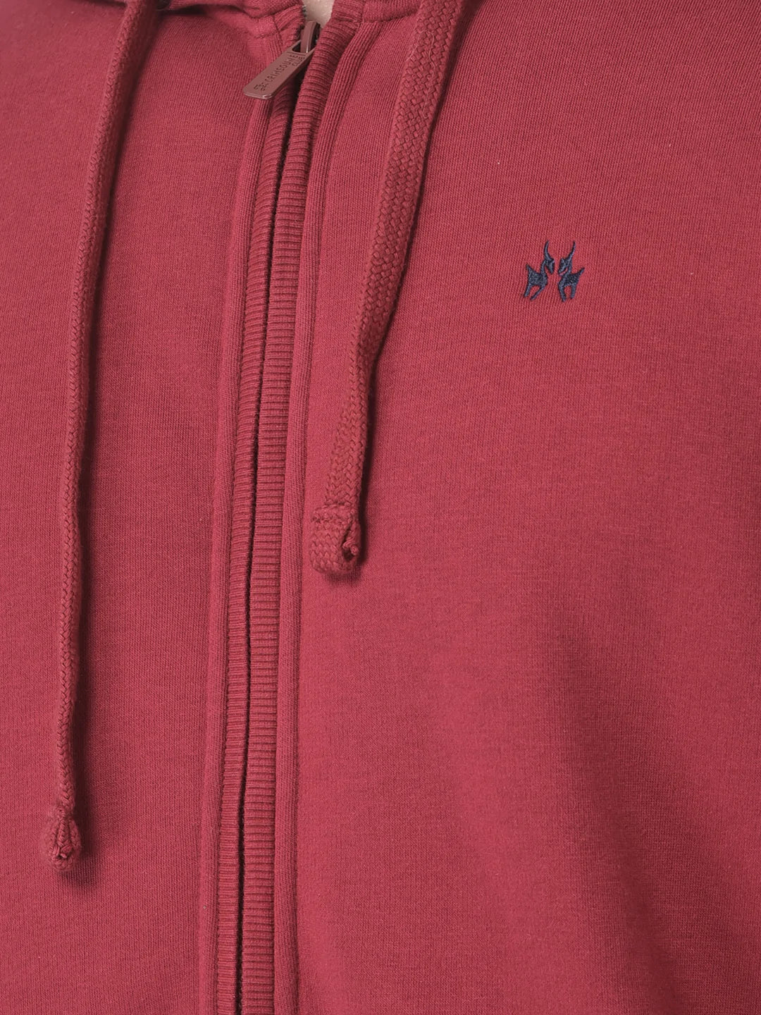  Maroon Zipped Sweatshirt 