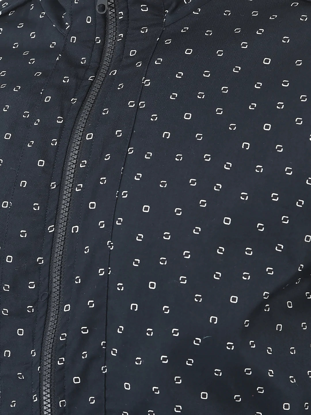  Navy Printed Bomber Jacket 