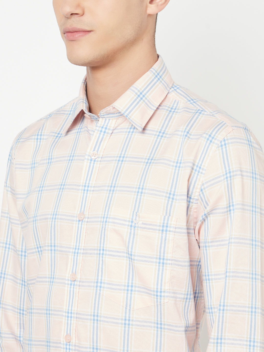 Pink Checked Shirt - Men Shirts