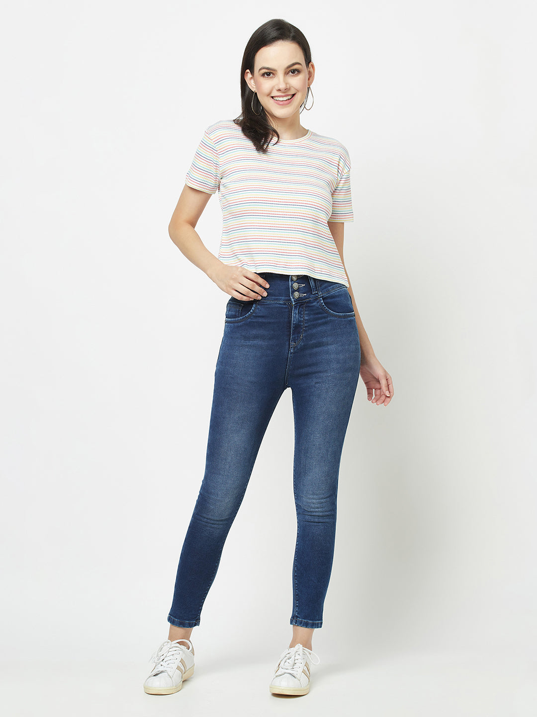  Light Rainbow Striped T-Shirt