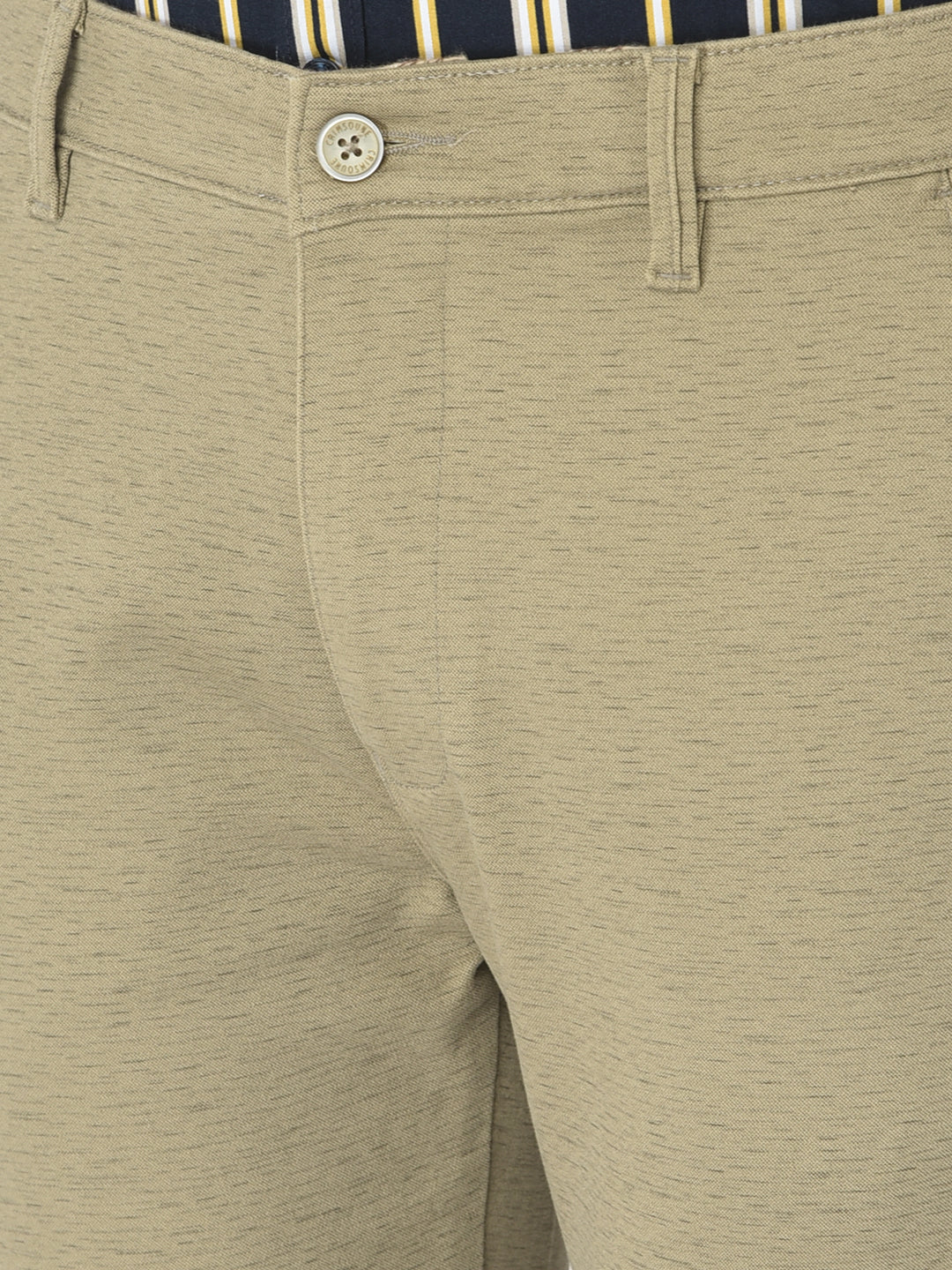  Melange Khaki Trousers 