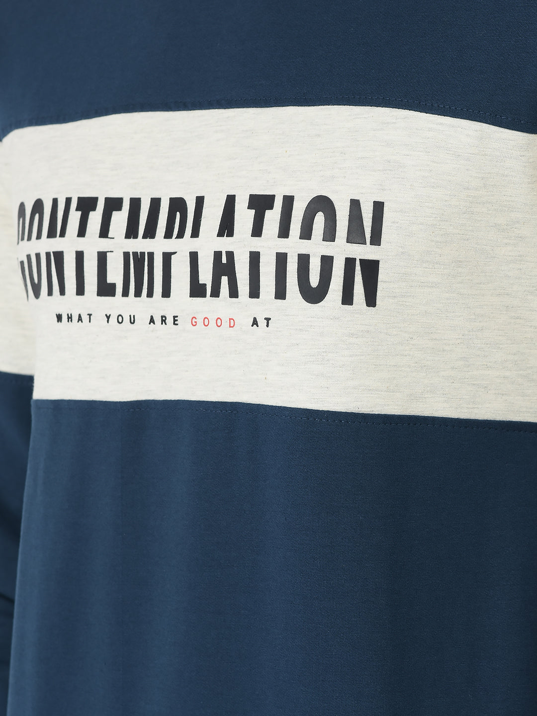  Teal Blue Contemplation Sweatshirt 