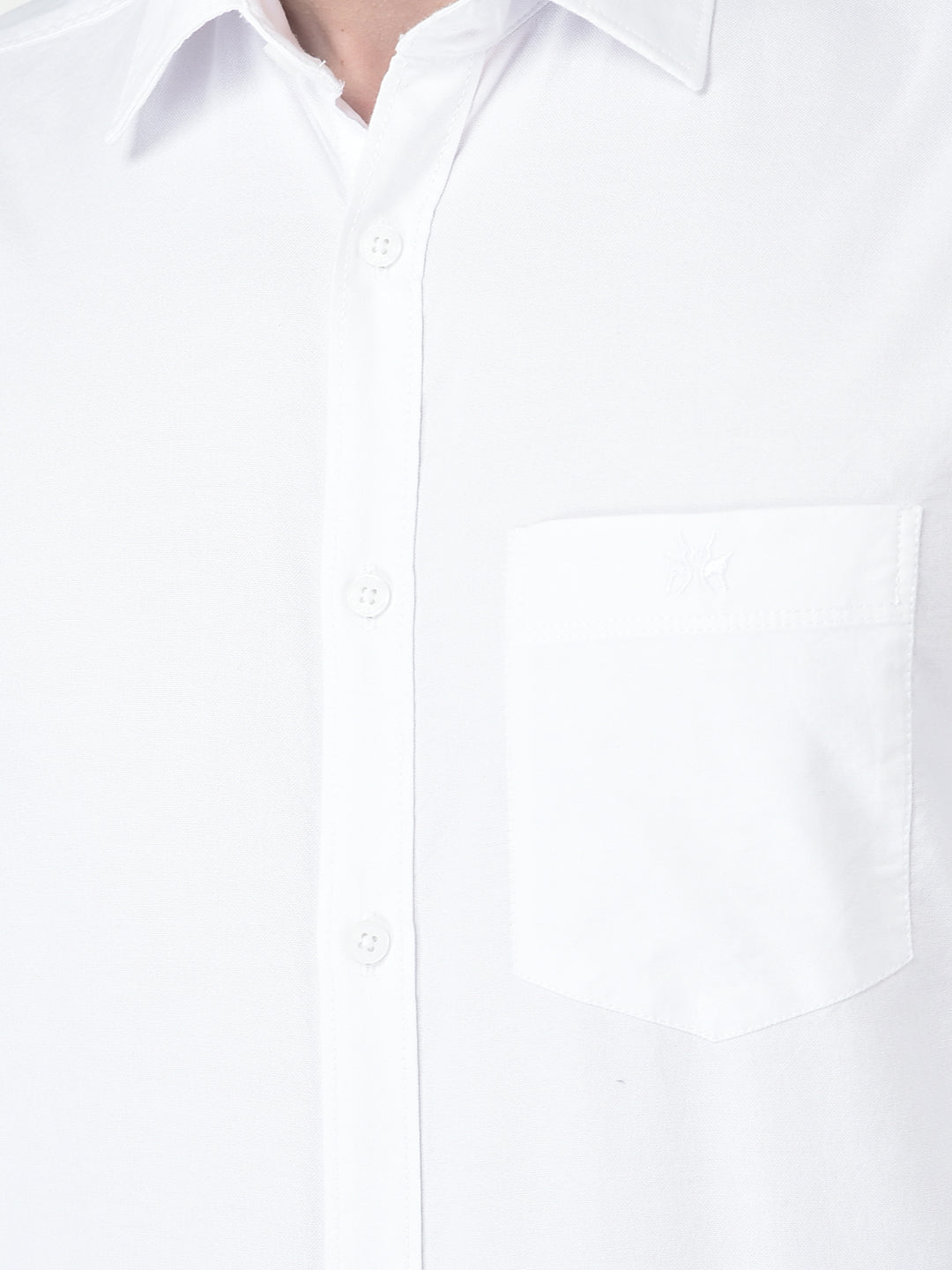  Plain White Formal Shirt 