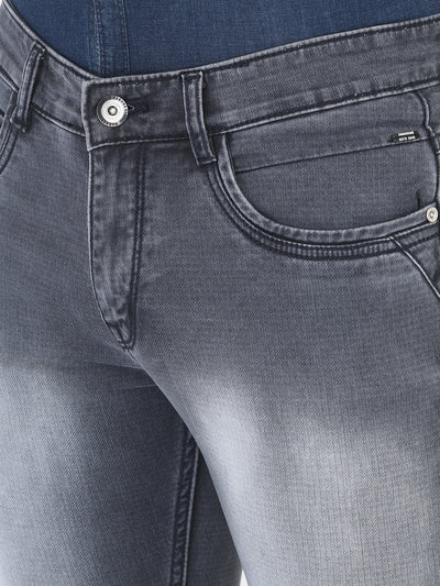 Heavy Fade Grey Jeans - Men Jeans