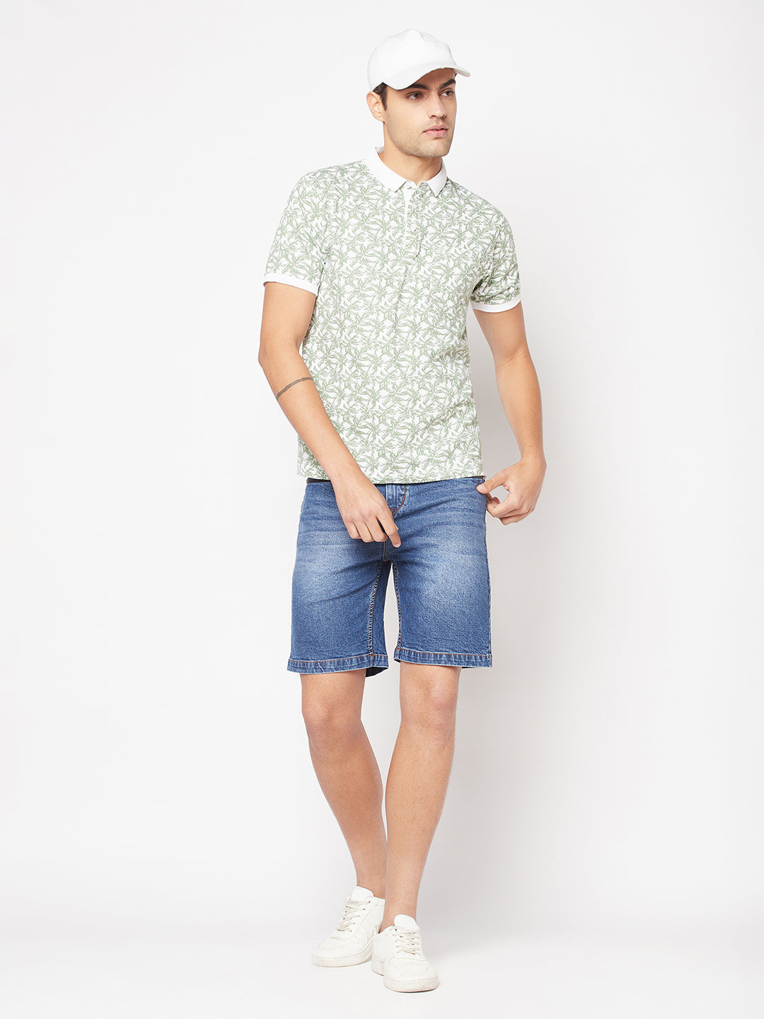  Fern Floral Polo T-Shirt