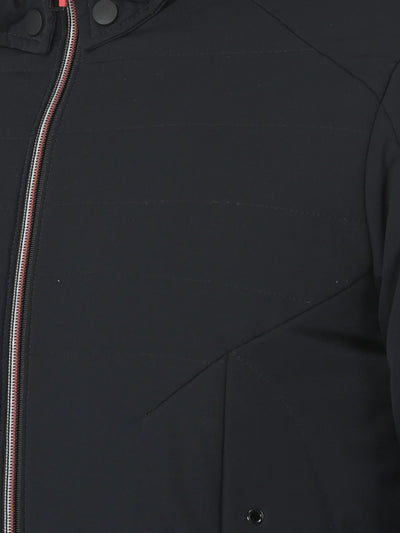  Navy Hooded Light-Padding Jacket 