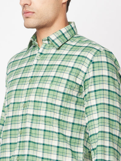  Light Green Flannel Shirt 