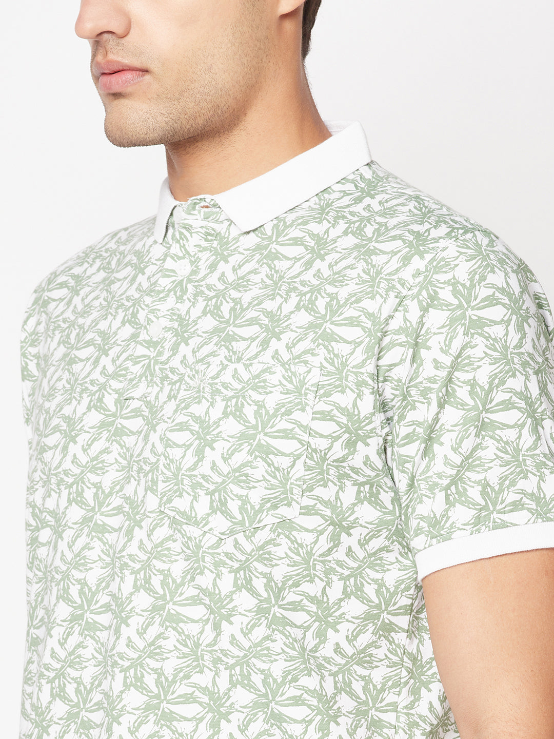  Fern Floral Polo T-Shirt