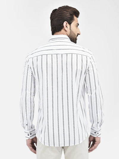 White Striped Shirt.