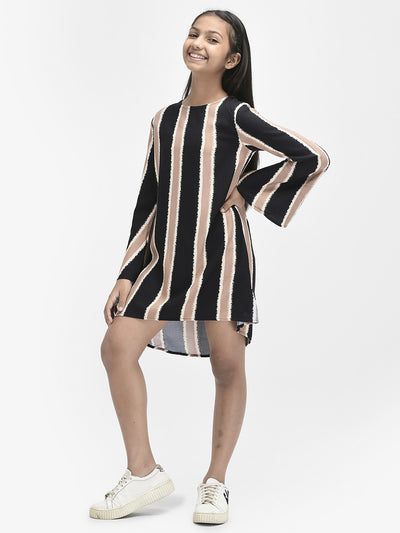 Black Striped Dress