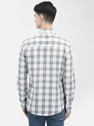 White Checked Shirt