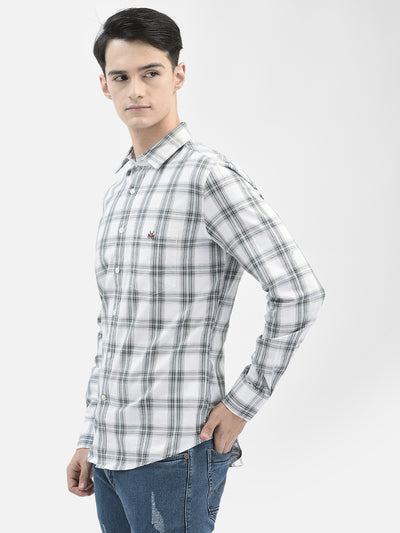 White Checked Shirt