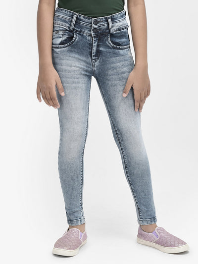  Light Blue High Waist Jeans